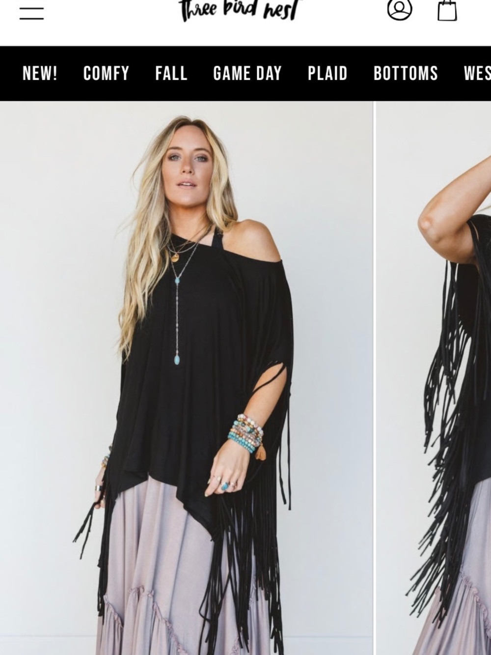 The Nest Showstopper Fringe Top